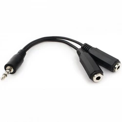 Кабель интерфейсный Cablexpert CCA-415-0.1M MINI JACK 3.5 (input) - MINI JACK 3.5 (output) x2