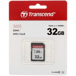Флеш (Flash) карты Transcend Карта памяти SD 32GB Class 10 U1 TS32GSDC300S 32 ГБ