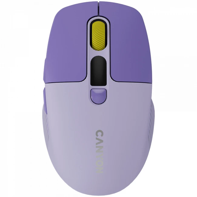 Мышь Canyon MW-26 LCD Silent Dual Mode Wireless Violet CNS-CMSW26V Бюджетные, Беспроводная